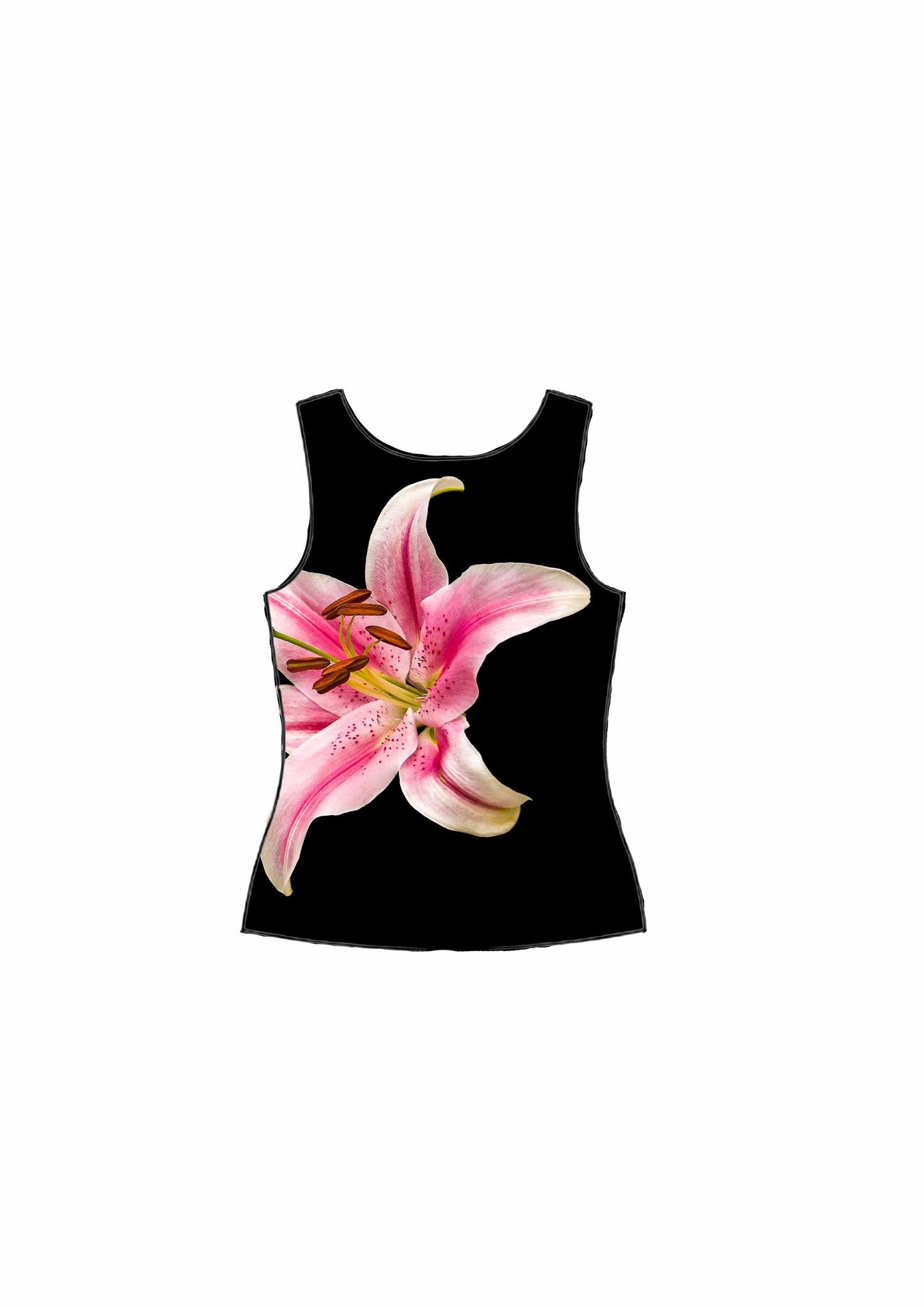 reversible tank top (wild lily + pink magnolia)