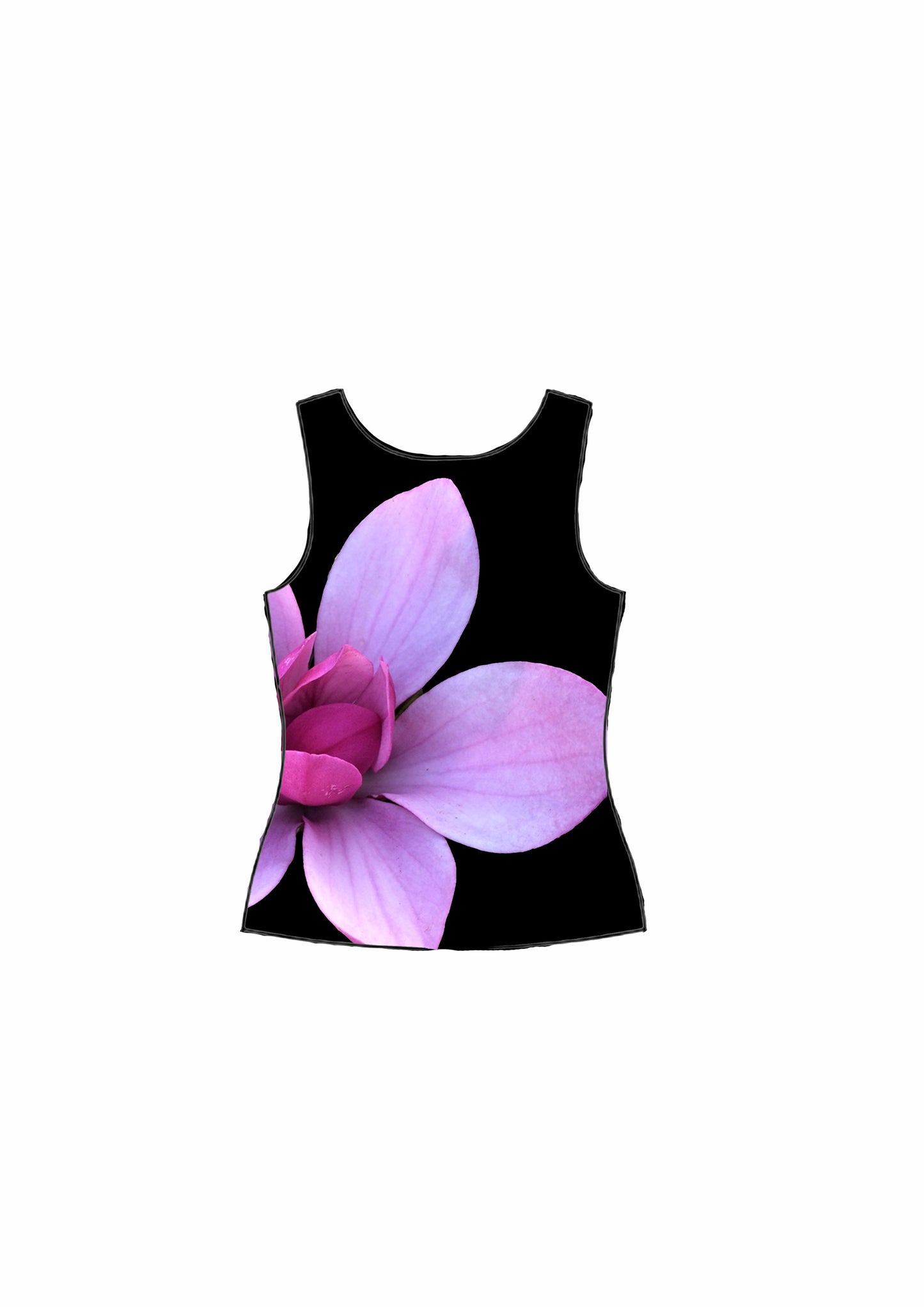 reversible tank top (wild lily + pink magnolia)